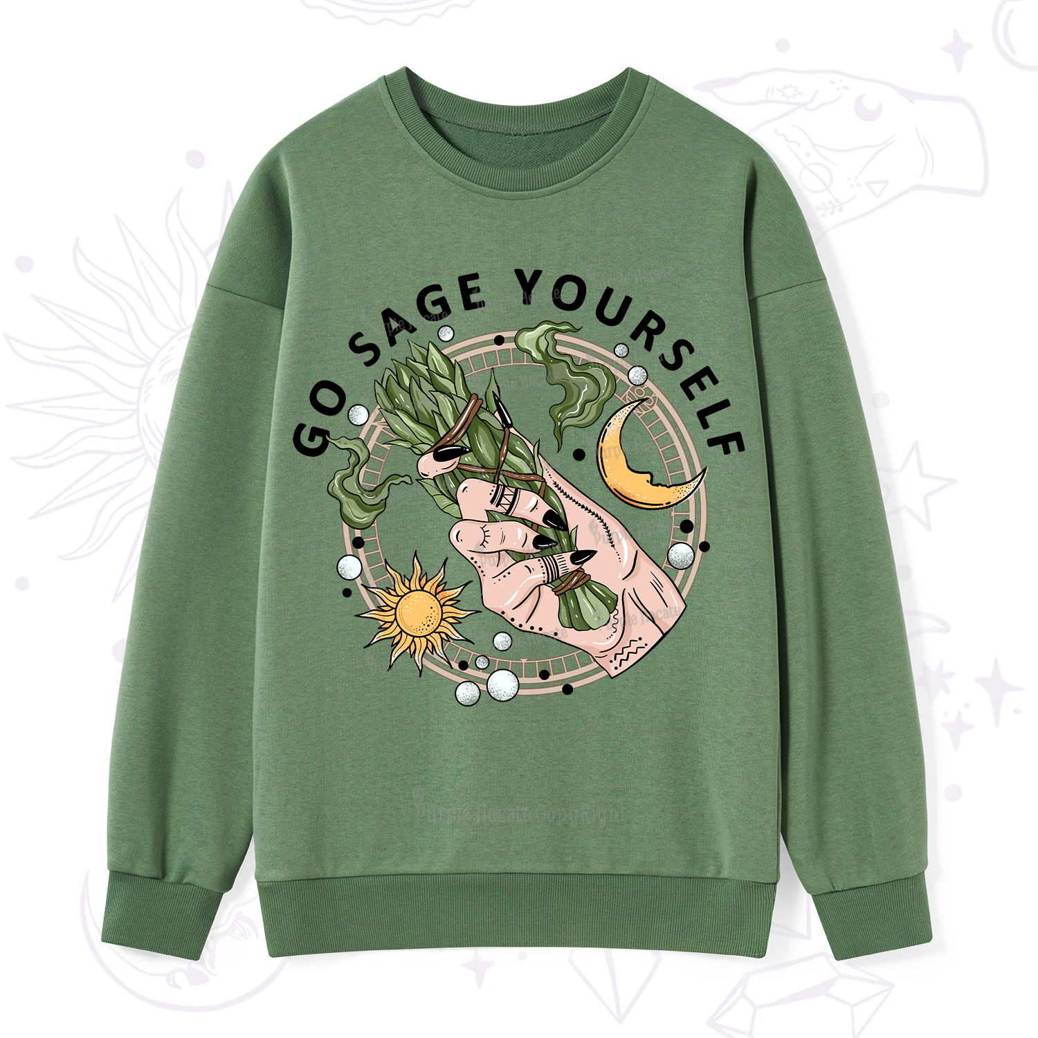 Purplehecate Go Sage Yourself Sweatshirt