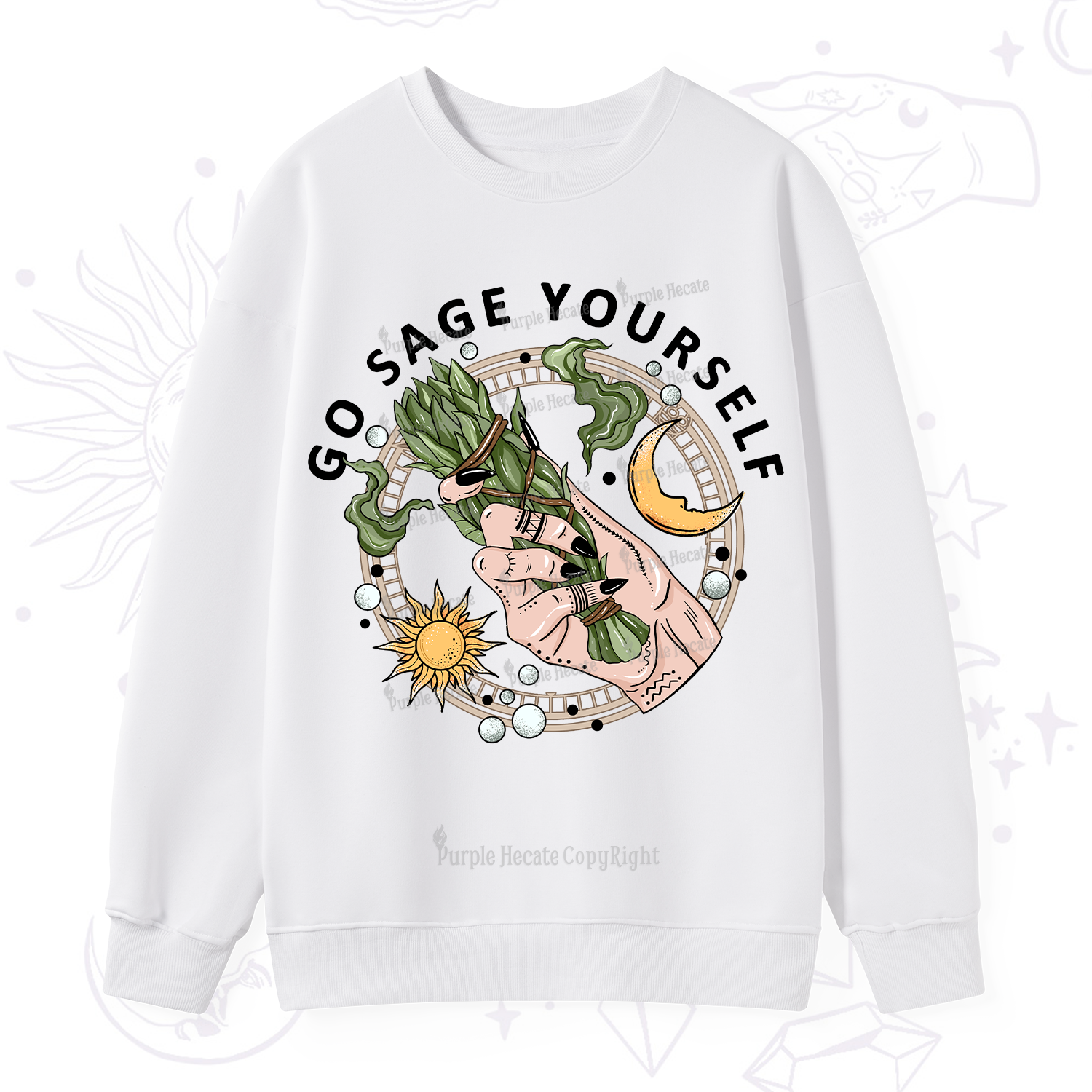 Purplehecate Go Sage Yourself Sweatshirt
