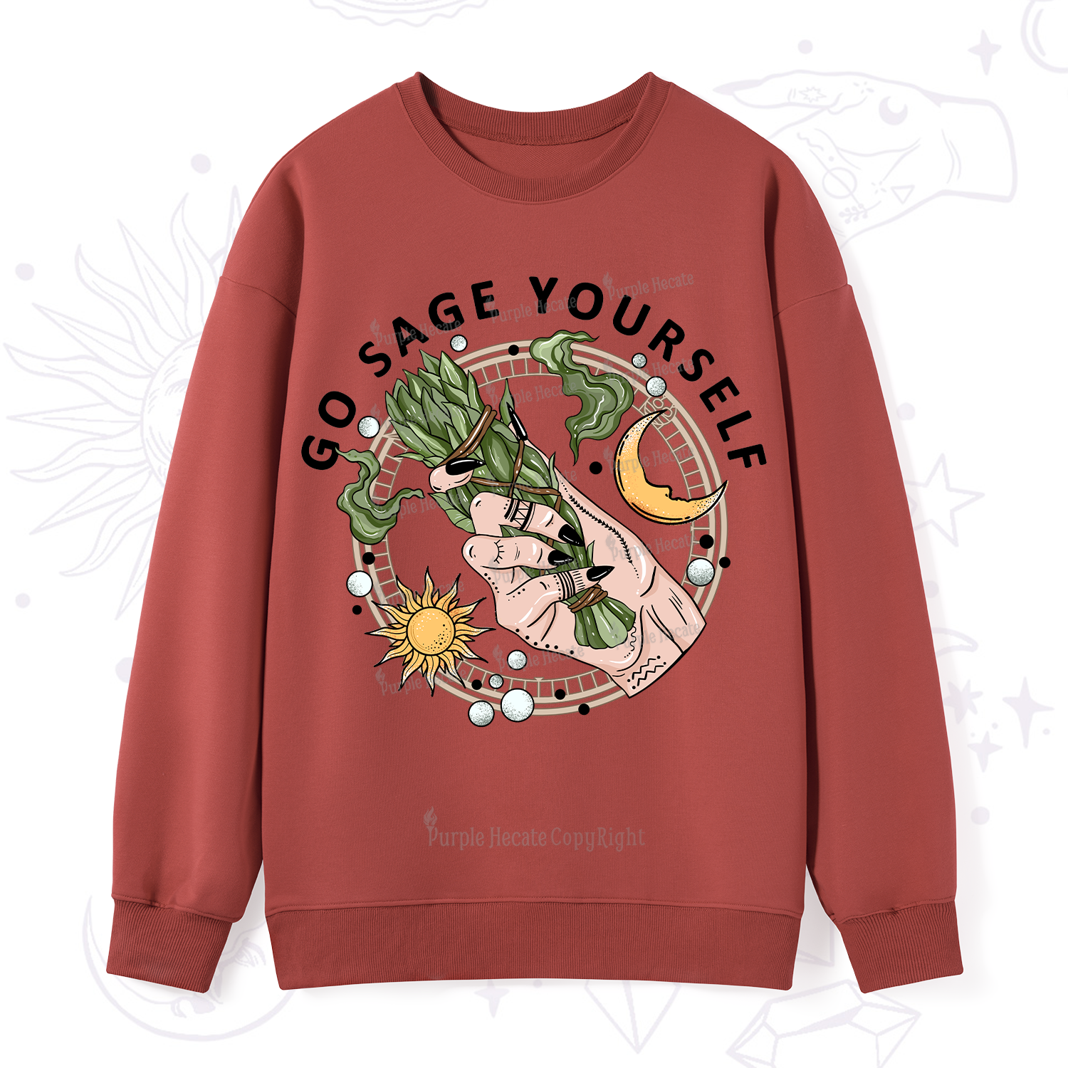 Purplehecate Go Sage Yourself Sweatshirt