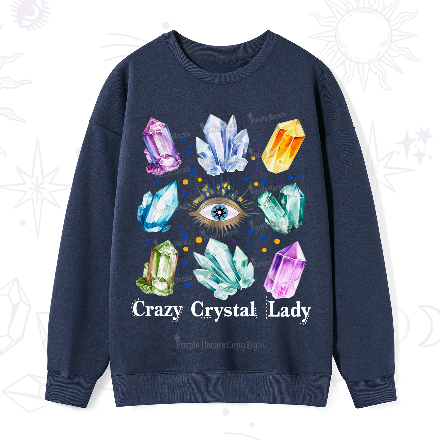 Purplehecate Crysral Lady Sweatshirt