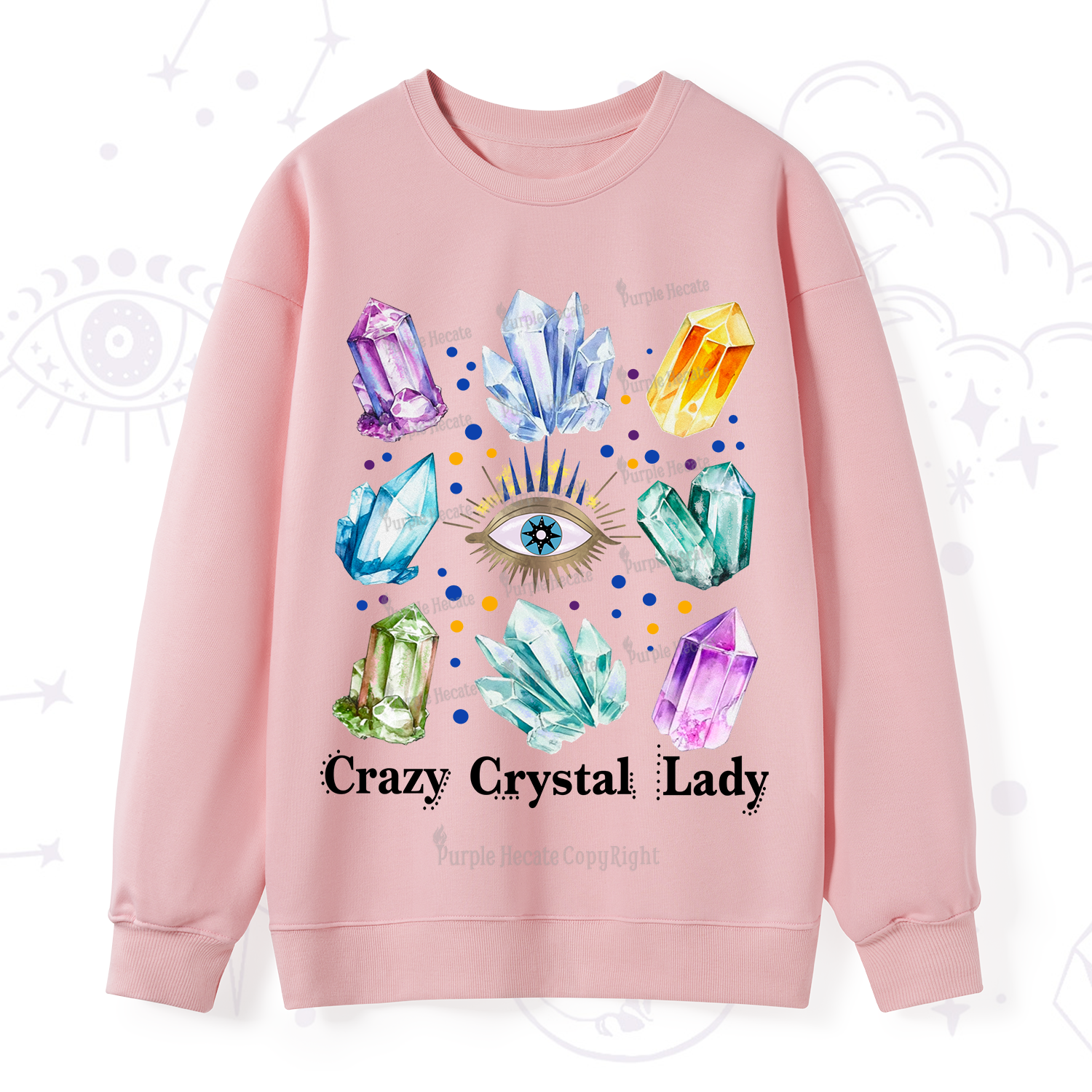 Purplehecate Crysral Lady Sweatshirt