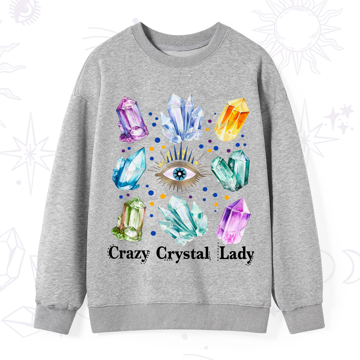 Purplehecate Crysral Lady Sweatshirt