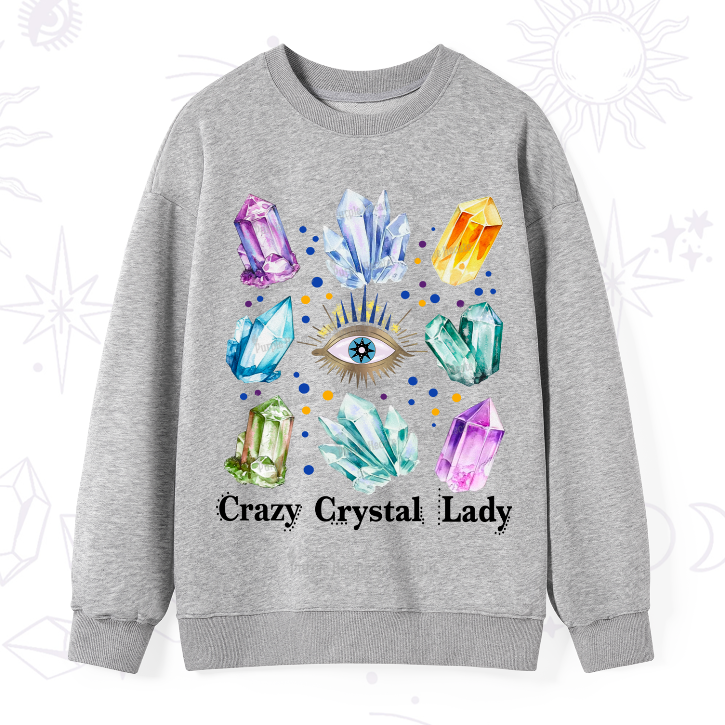 Purplehecate Crysral Lady Sweatshirt