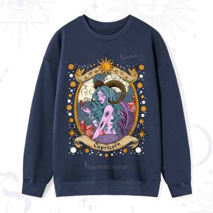 Purplehecate Capricorn Radiance Zodiac Sweatshirt