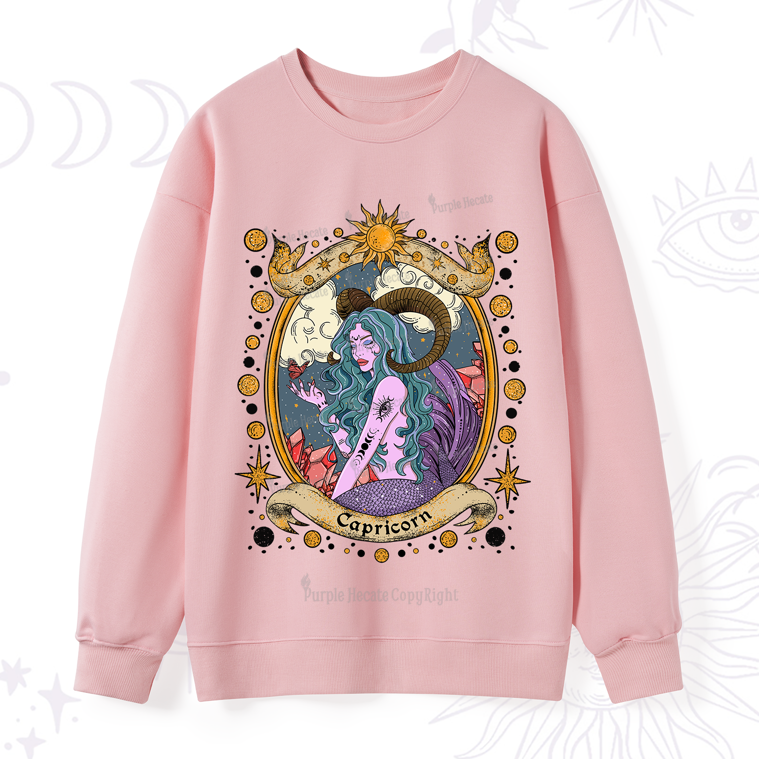 Purplehecate Capricorn Radiance Zodiac Sweatshirt