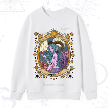 Purplehecate Capricorn Radiance Zodiac Sweatshirt