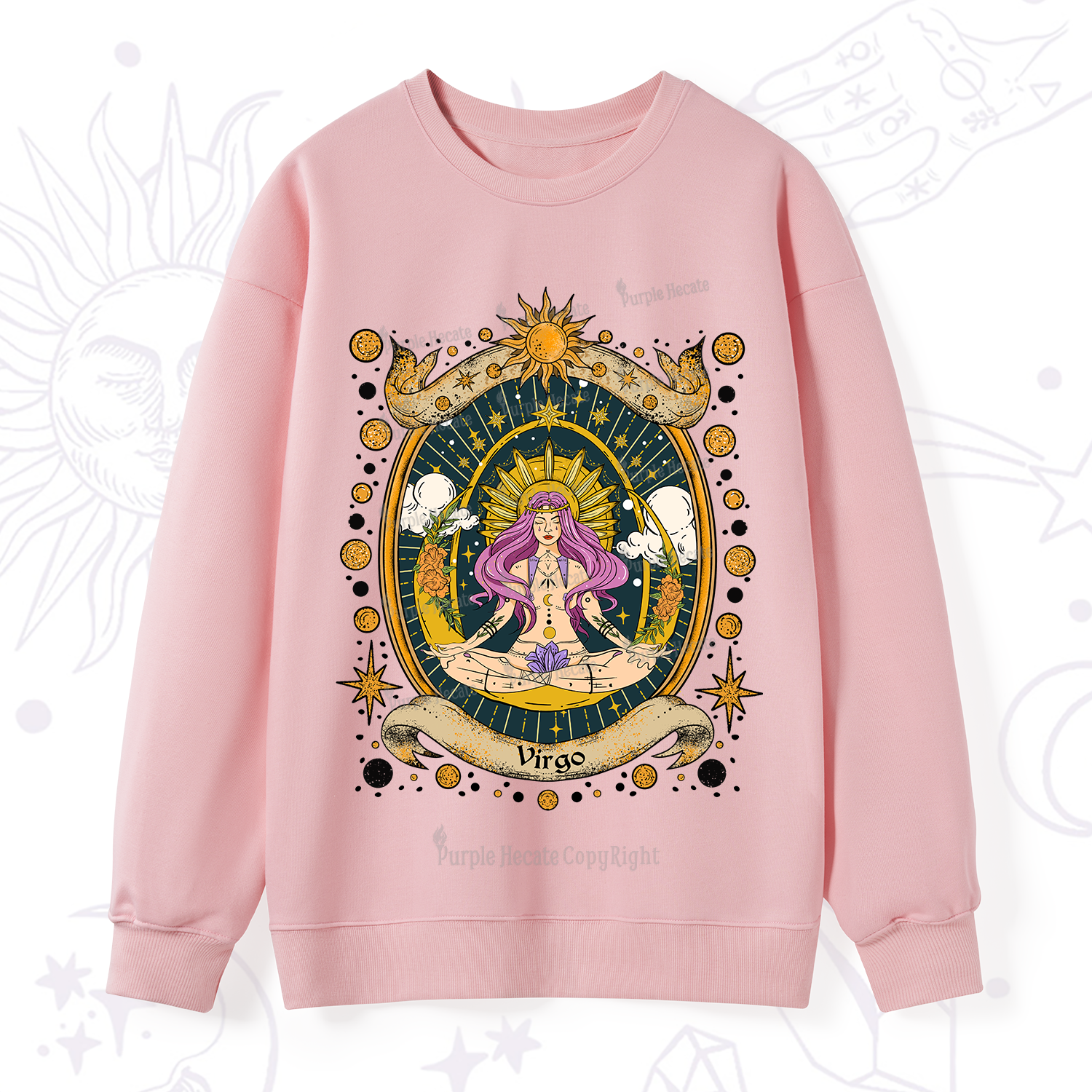 Purplehecate Virgo Radiance Zodiac Sweatshirt
