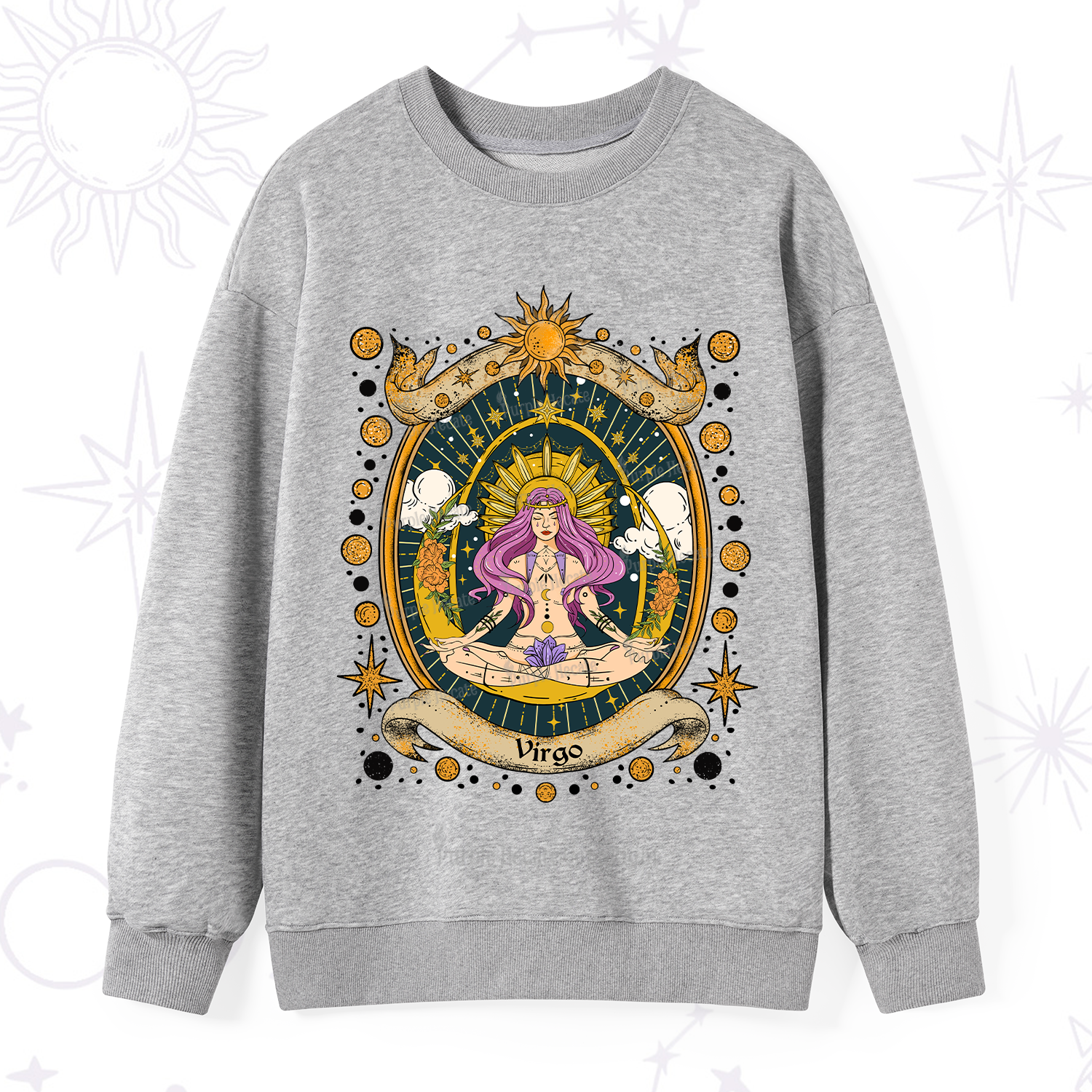 Purplehecate Virgo Radiance Zodiac Sweatshirt