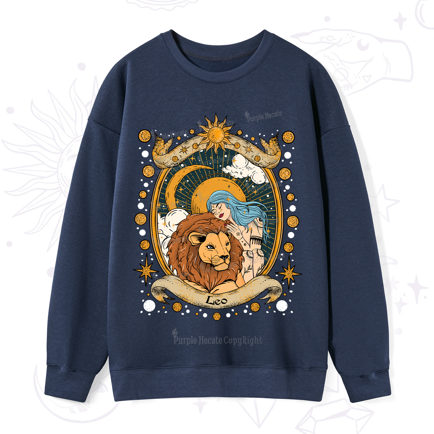 Purplehecate Leo Radiance Zodiac Sweatshirt