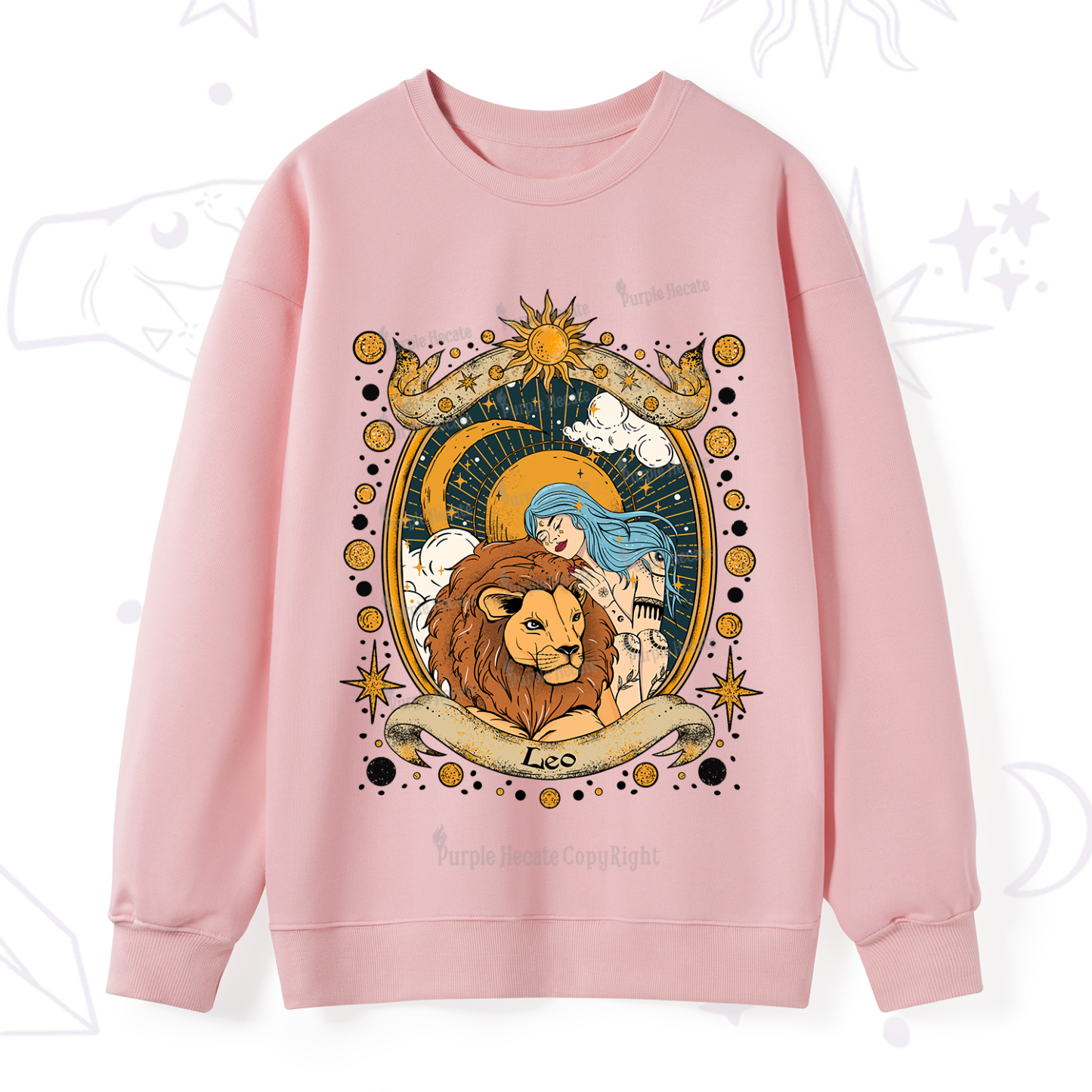 Purplehecate Leo Radiance Zodiac Sweatshirt