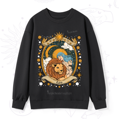 Purplehecate Leo Radiance Zodiac Sweatshirt