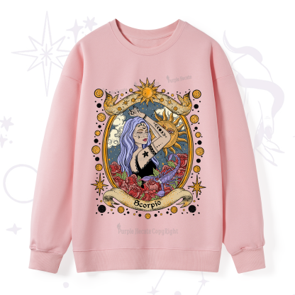 Purplehecate Scorpio Radiance Zodiac Sweatshirt