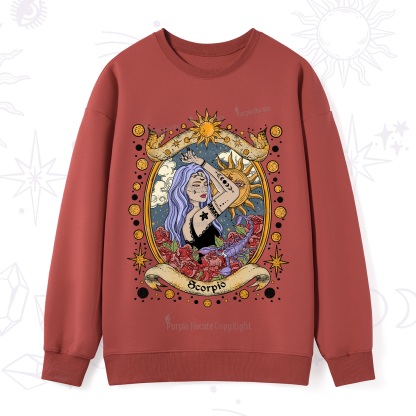 Purplehecate Scorpio Radiance Zodiac Sweatshirt