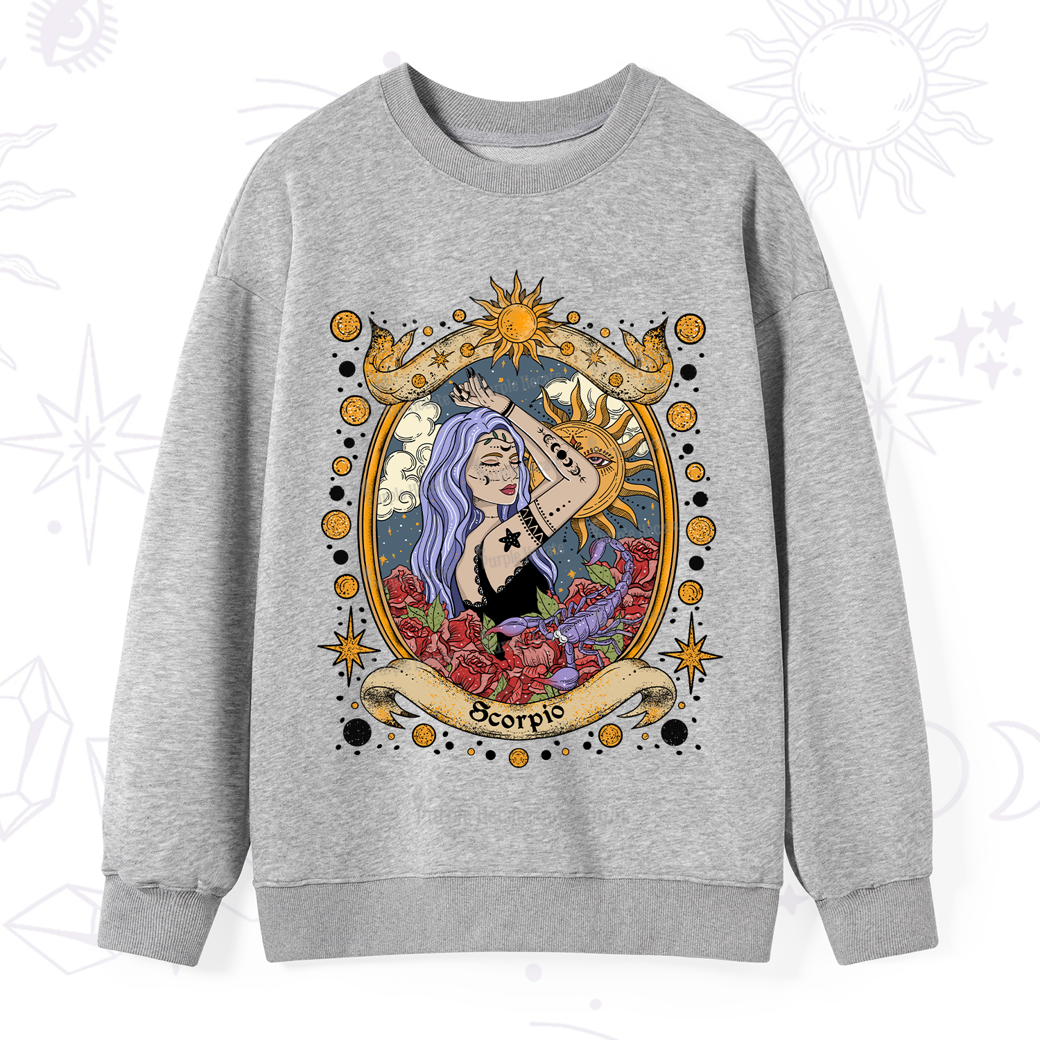 Purplehecate Scorpio Radiance Zodiac Sweatshirt