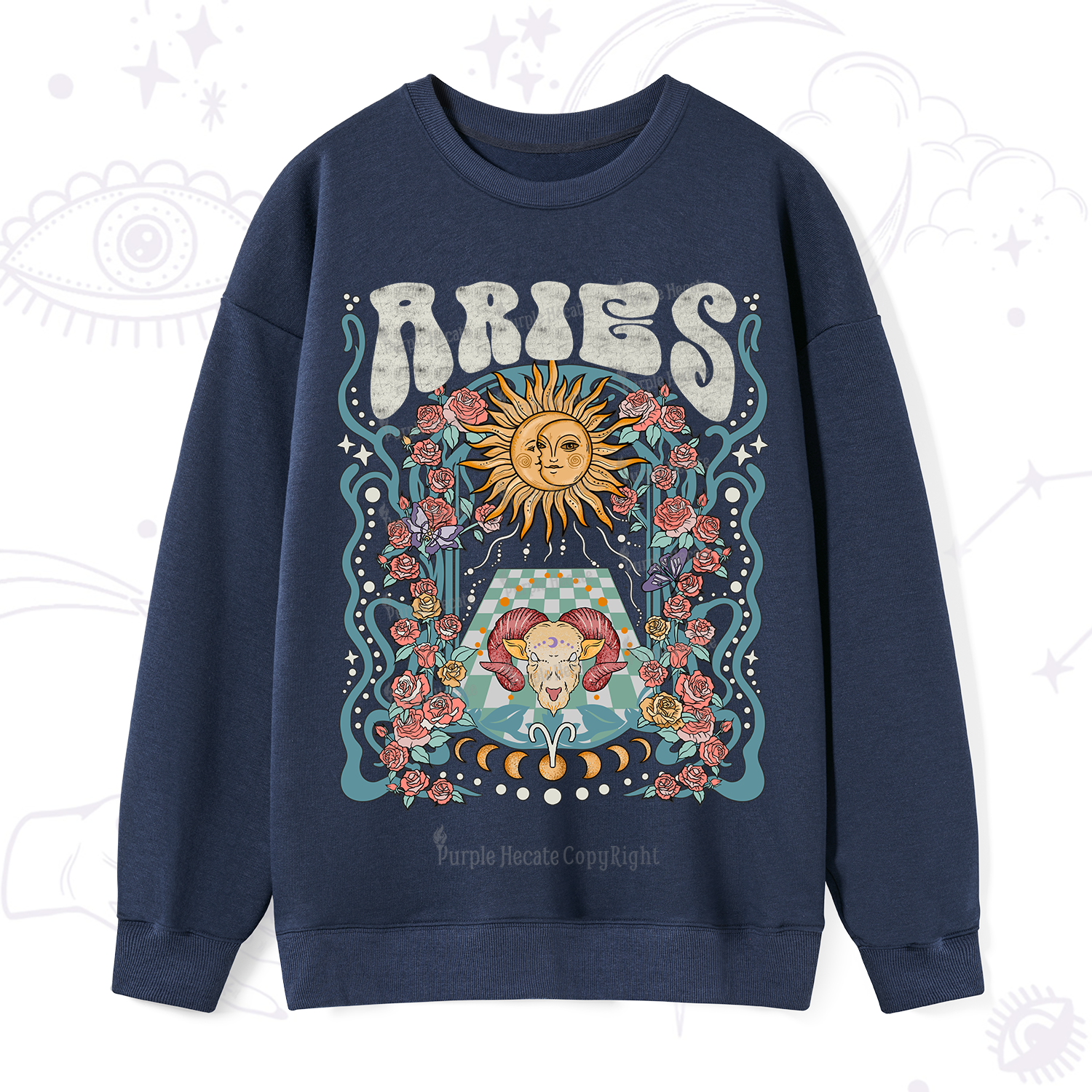 Purplehecate Aries Spirit Zodiac Sweatshirt