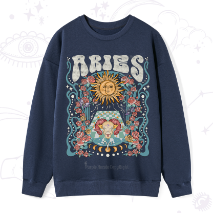 Purplehecate Aries Spirit Zodiac Sweatshirt