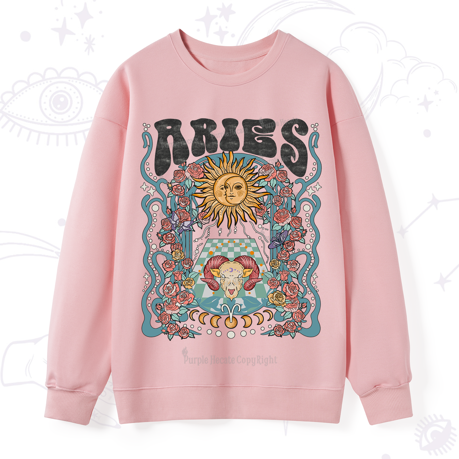 Purplehecate Aries Spirit Zodiac Sweatshirt