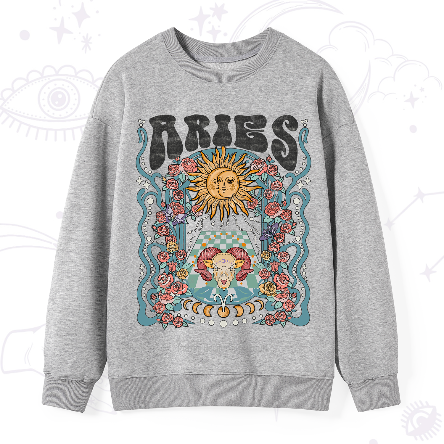 Purplehecate Aries Spirit Zodiac Sweatshirt