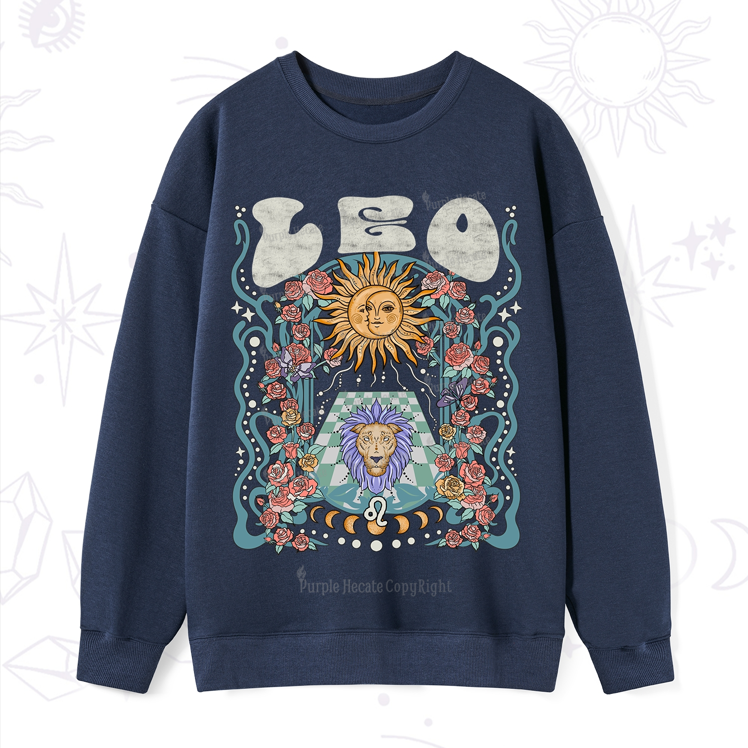 Purplehecate Leo Spirit Zodiac Sweatshirt