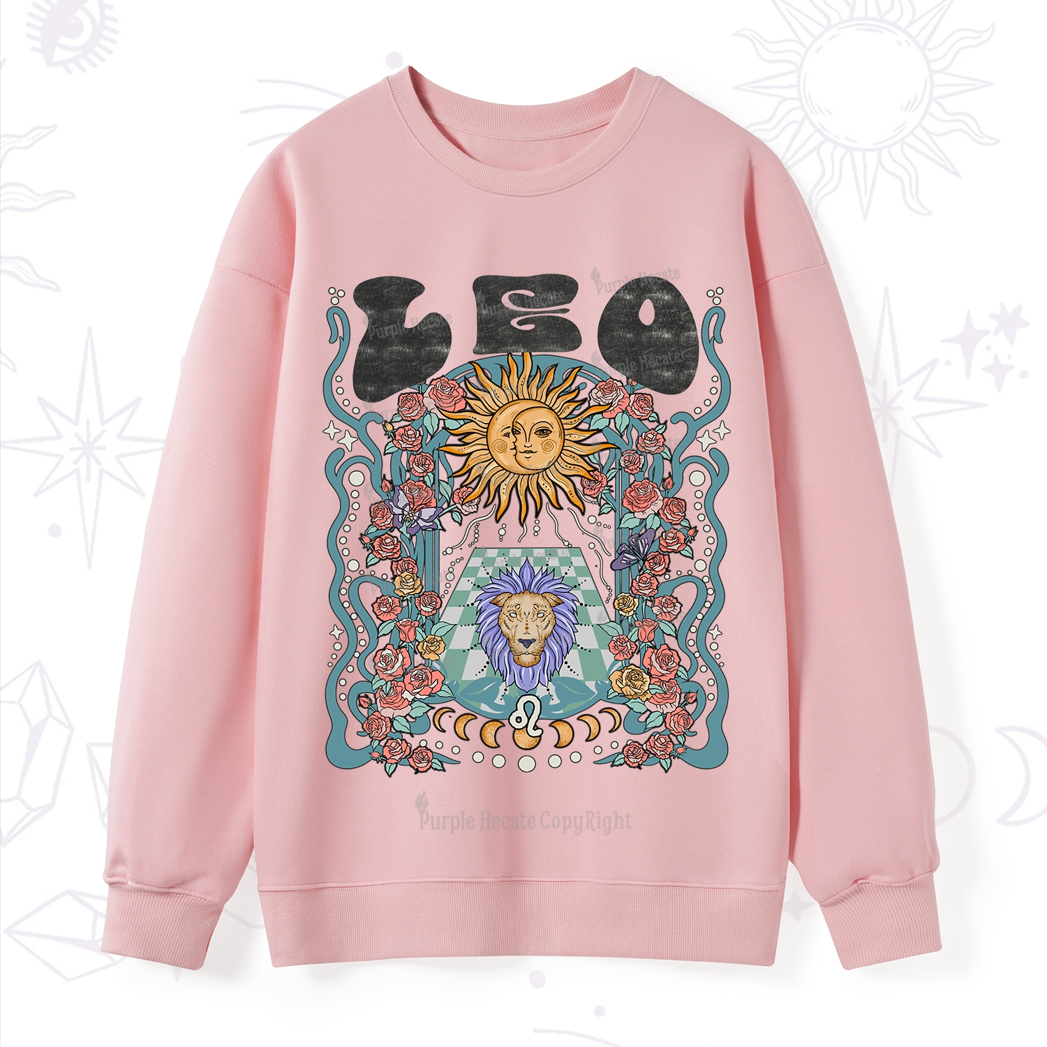 Purplehecate Leo Spirit Zodiac Sweatshirt