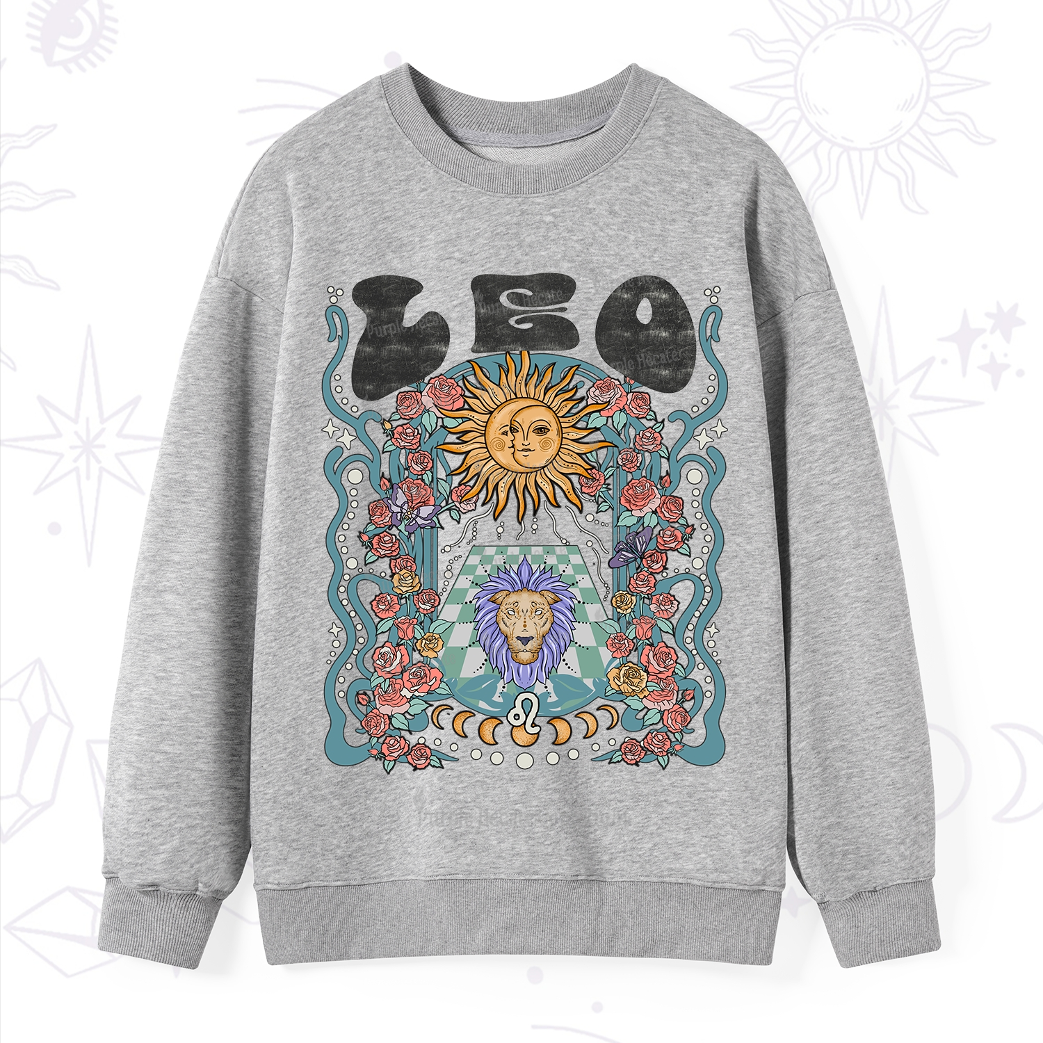 Purplehecate Leo Spirit Zodiac Sweatshirt