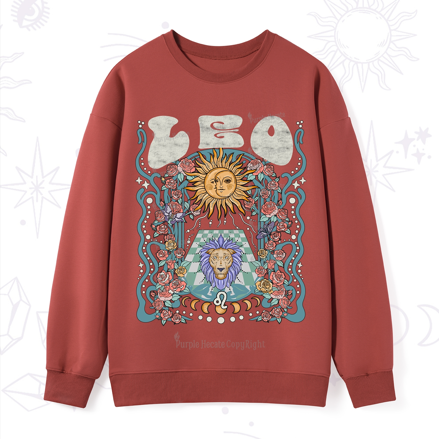 Purplehecate Leo Spirit Zodiac Sweatshirt