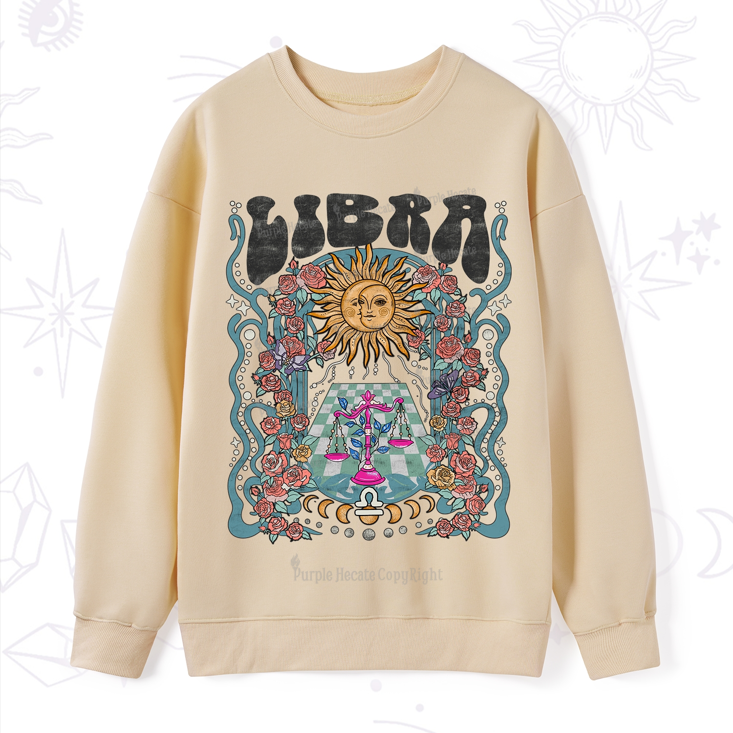 Purplehecate Libra Spirit Zodiac Sweatshirt