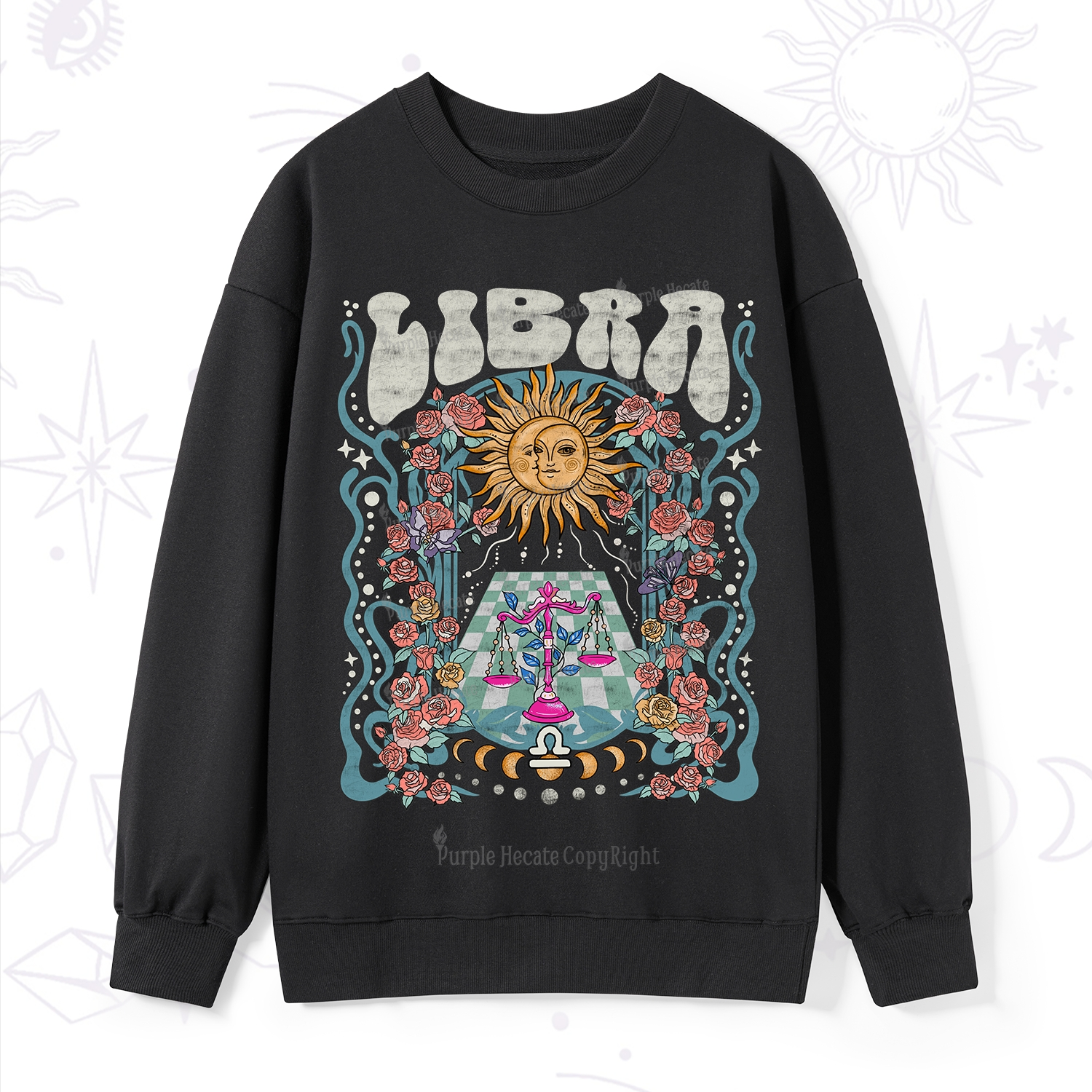 Purplehecate Libra Spirit Zodiac Sweatshirt
