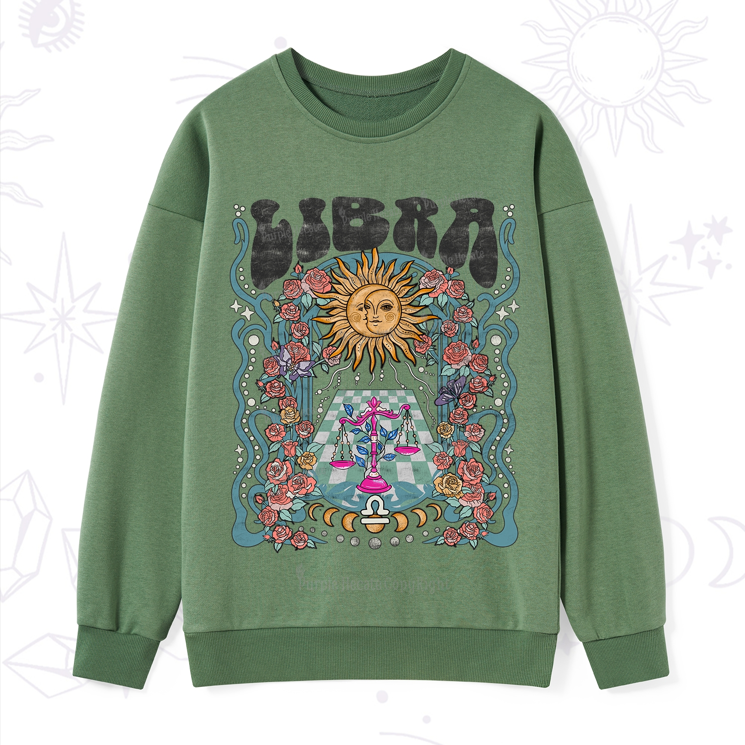 Purplehecate Libra Spirit Zodiac Sweatshirt