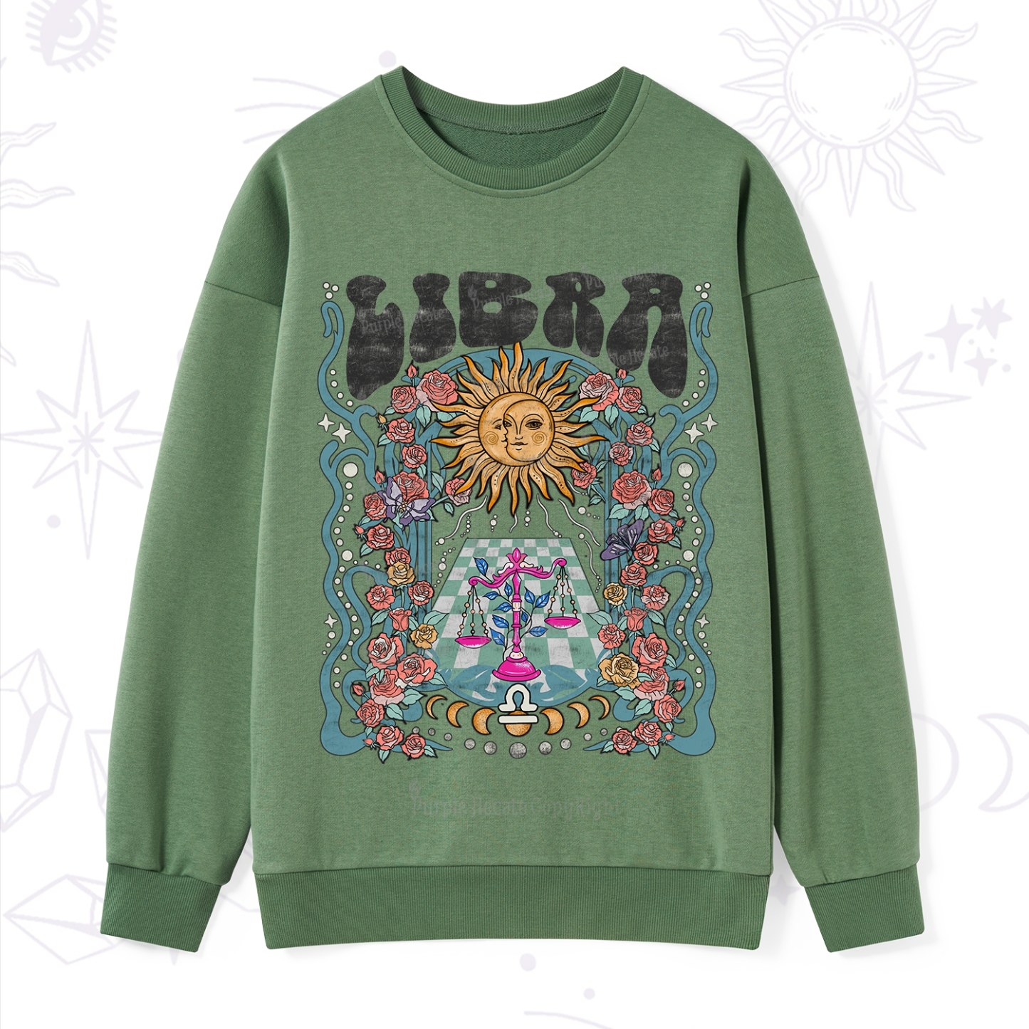 Purplehecate Libra Spirit Zodiac Sweatshirt