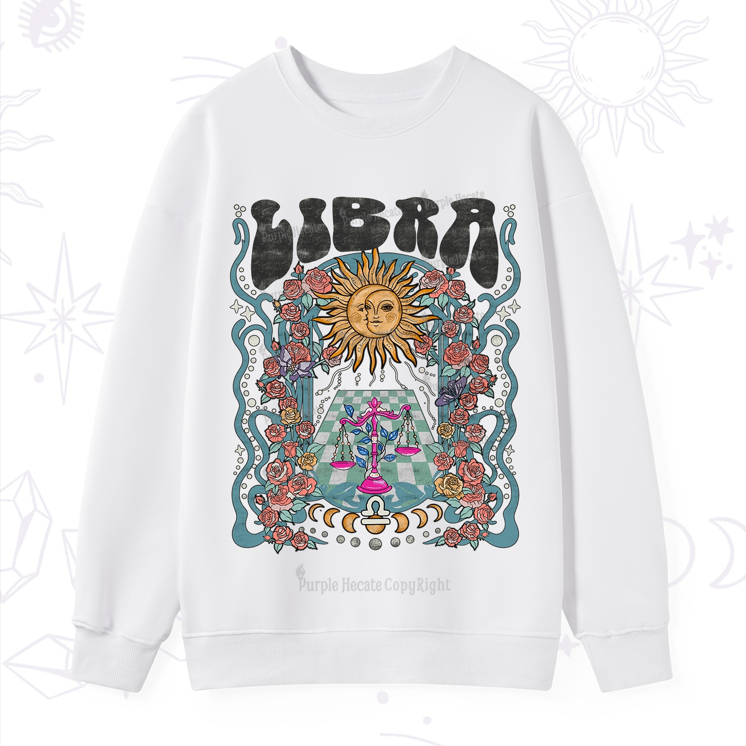 Purplehecate Libra Spirit Zodiac Sweatshirt