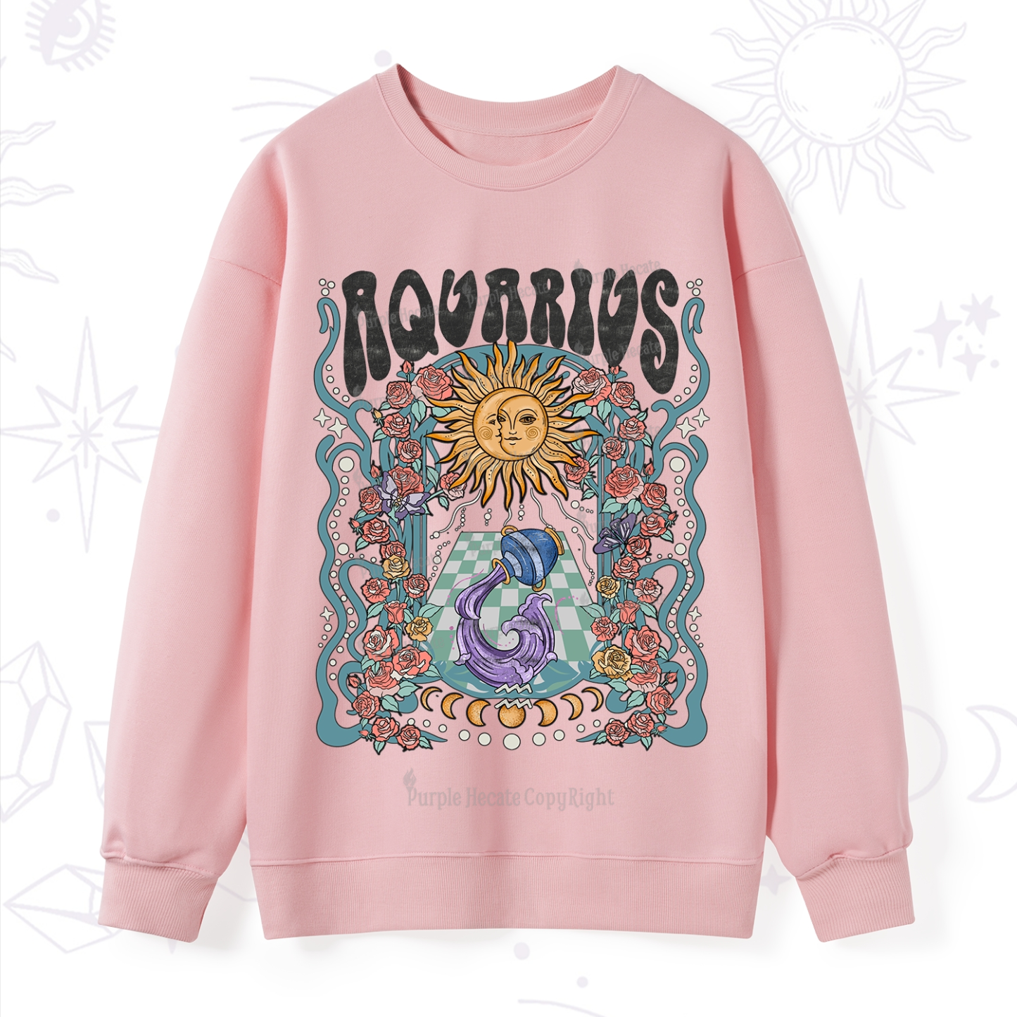 Purplehecate Aquarius Spirit Zodiac Sweatshirt