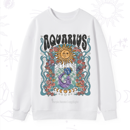 Purplehecate Aquarius Spirit Zodiac Sweatshirt