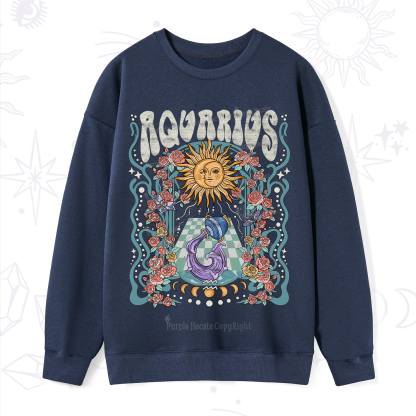 Purplehecate Aquarius Spirit Zodiac Sweatshirt