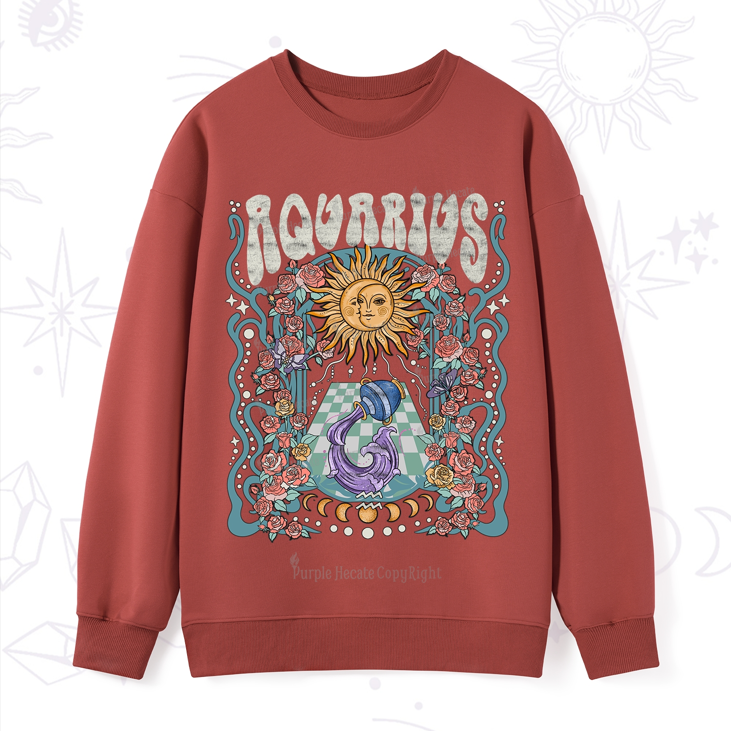 Purplehecate Aquarius Spirit Zodiac Sweatshirt