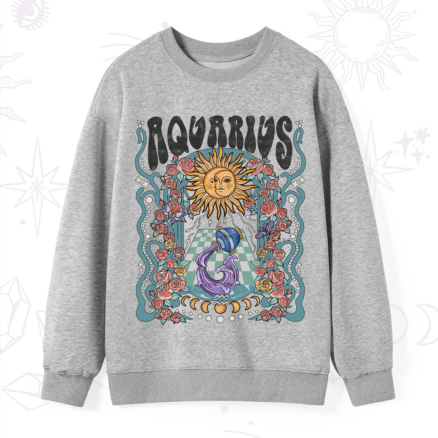 Purplehecate Aquarius Spirit Zodiac Sweatshirt
