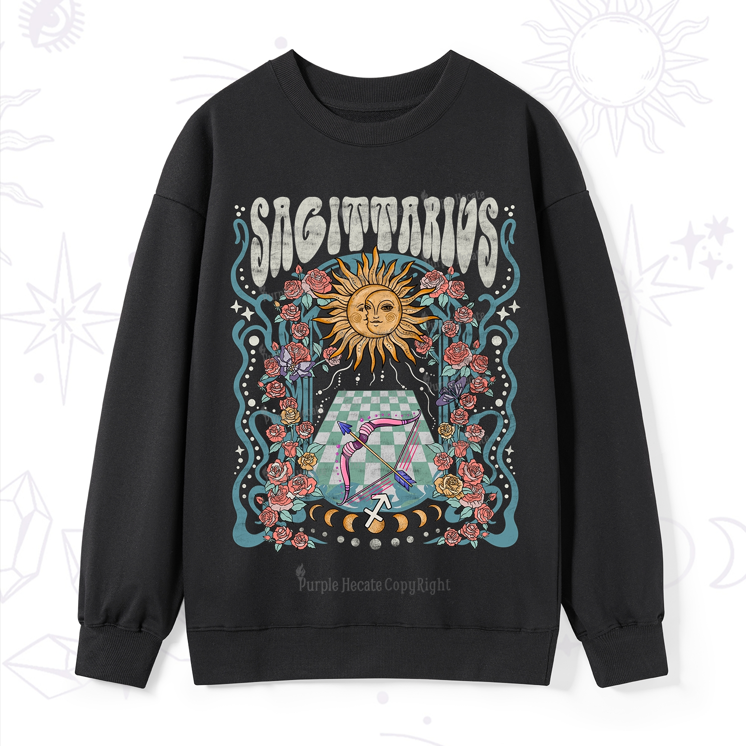 Purplehecate Sagittarius Spirit Zodiac Sweatshirt