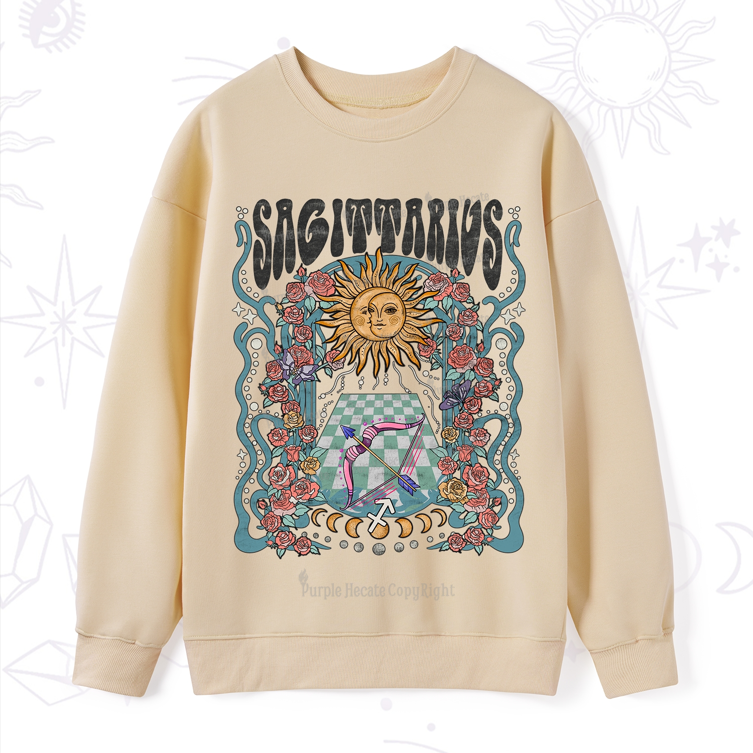 Purplehecate Sagittarius Spirit Zodiac Sweatshirt