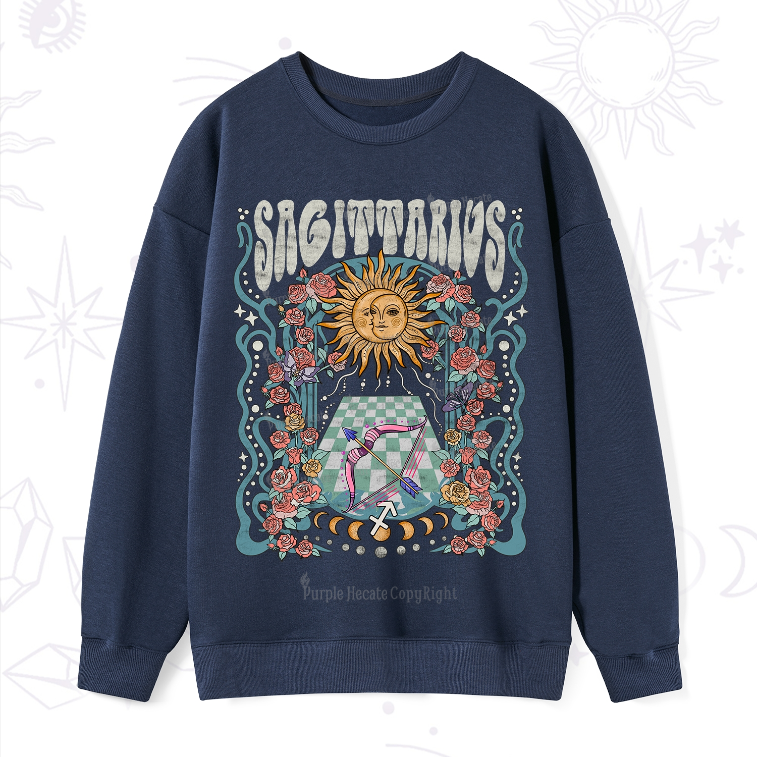 Purplehecate Sagittarius Spirit Zodiac Sweatshirt