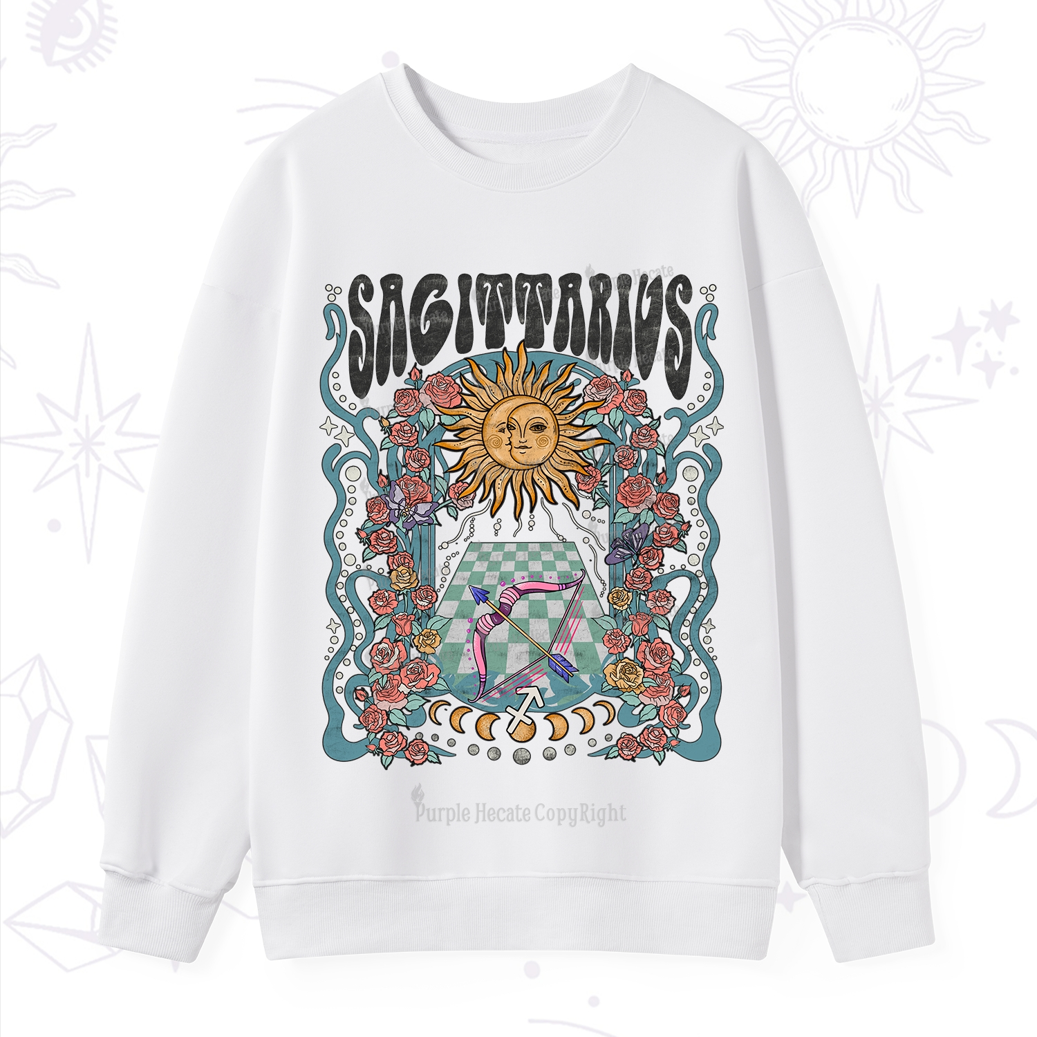 Purplehecate Sagittarius Spirit Zodiac Sweatshirt