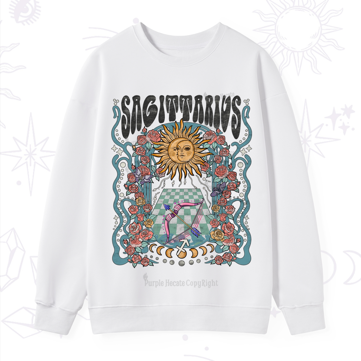 Purplehecate Sagittarius Spirit Zodiac Sweatshirt