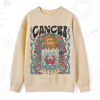 Purplehecate Cancer Spirit Zodiac Sweatshirt