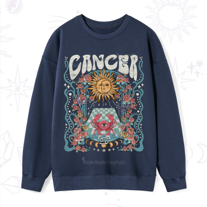Purplehecate Cancer Spirit Zodiac Sweatshirt