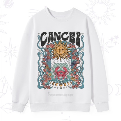 Purplehecate Cancer Spirit Zodiac Sweatshirt