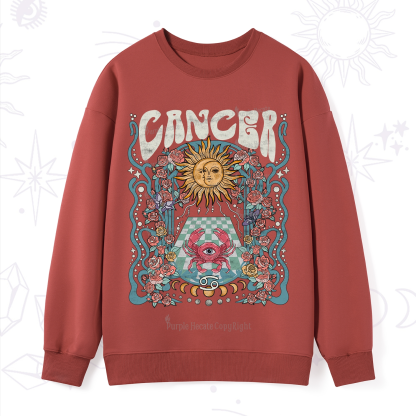 Purplehecate Cancer Spirit Zodiac Sweatshirt
