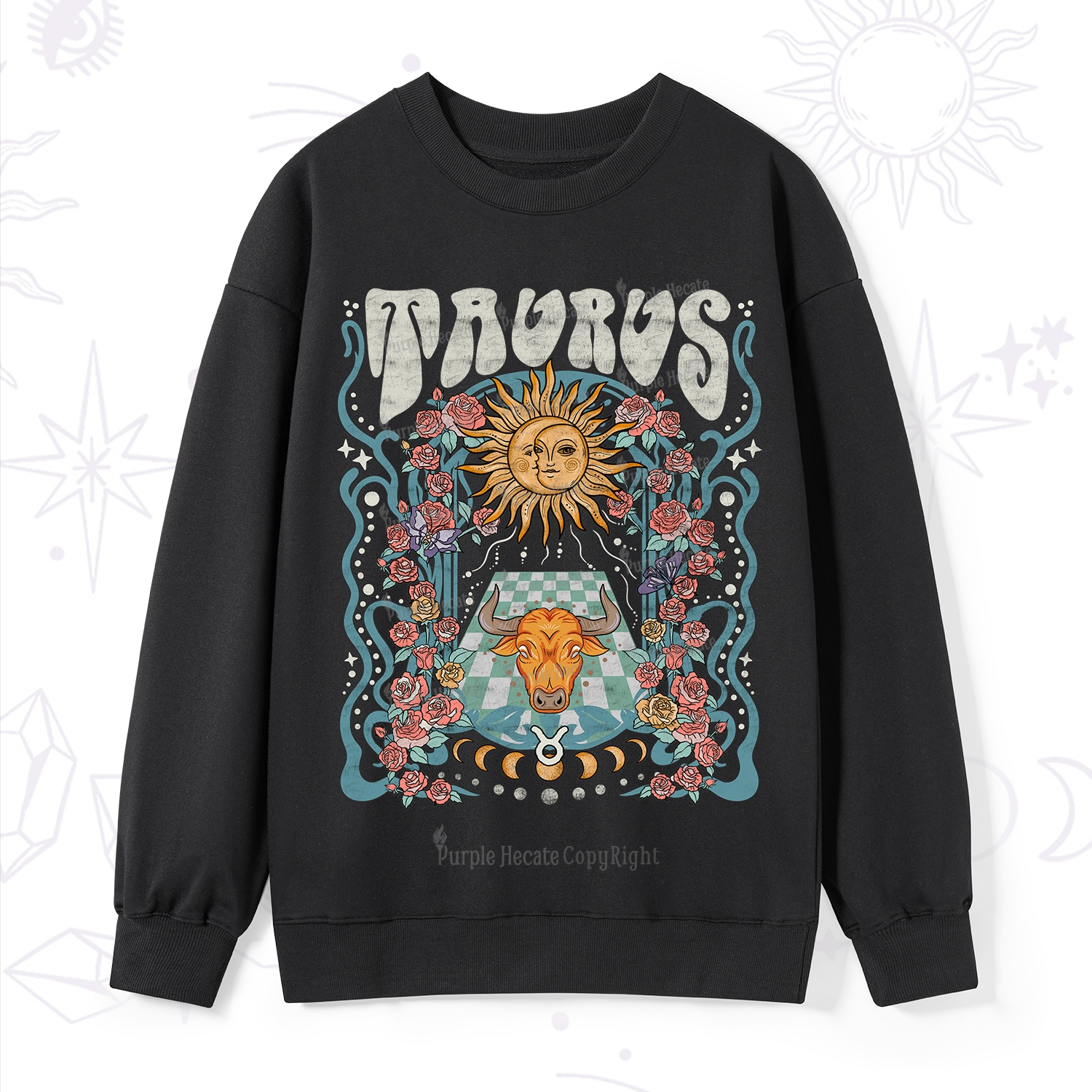 Purplehecate Taurus Spirit Zodiac Sweatshirt