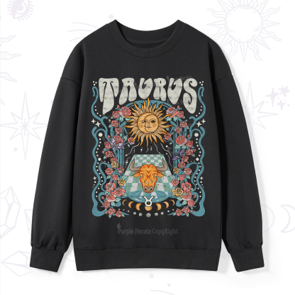 Purplehecate Taurus Spirit Zodiac Sweatshirt