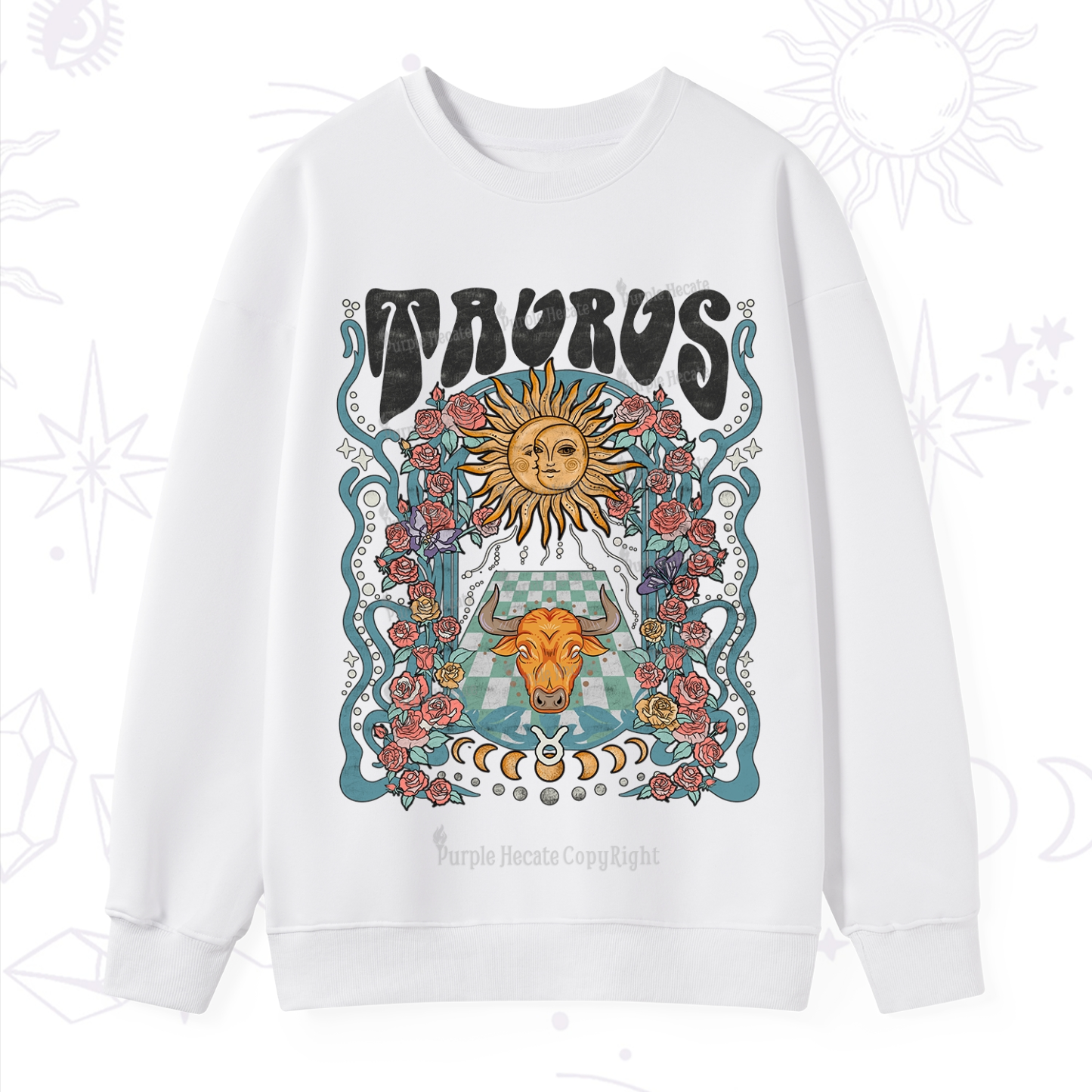 Purplehecate Taurus Spirit Zodiac Sweatshirt