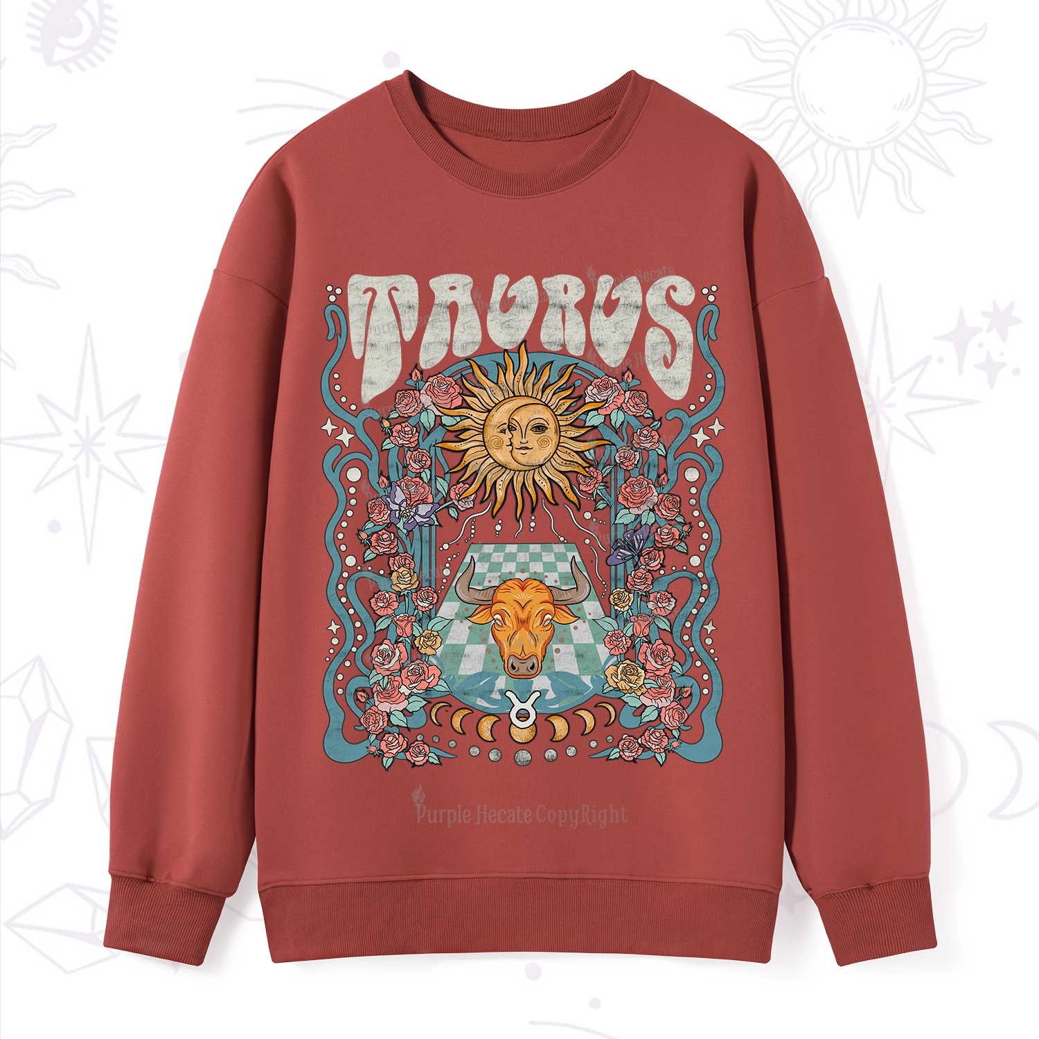 Purplehecate Taurus Spirit Zodiac Sweatshirt