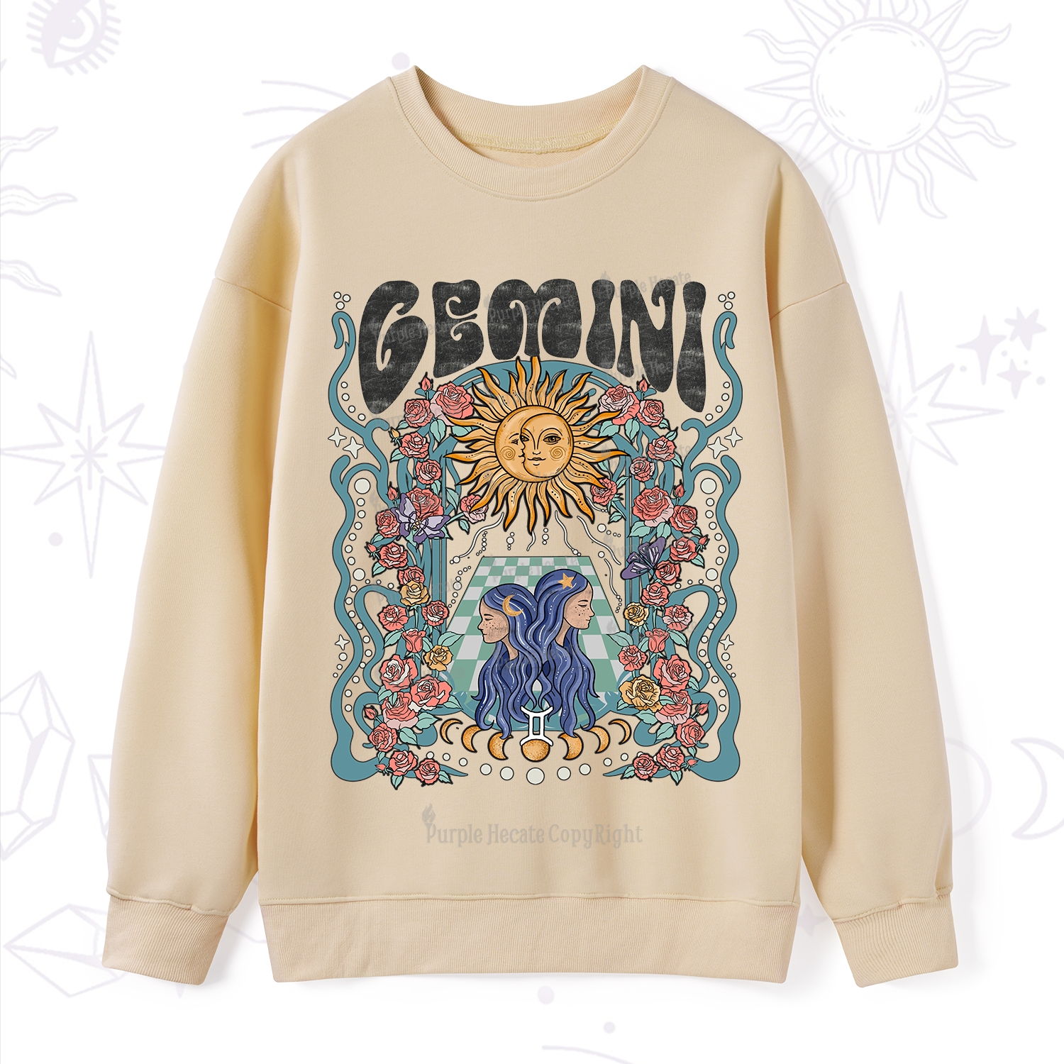 Purplehecate Gemini Spirit Zodiac Sweatshirt